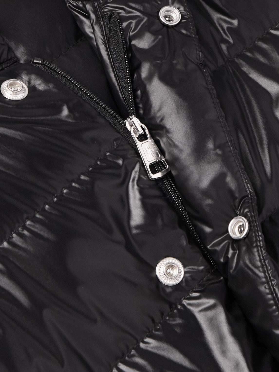 Moncler Gliere Logo-appliquéd Quilted Glossed-nylon Down Hooded Jacket In Black