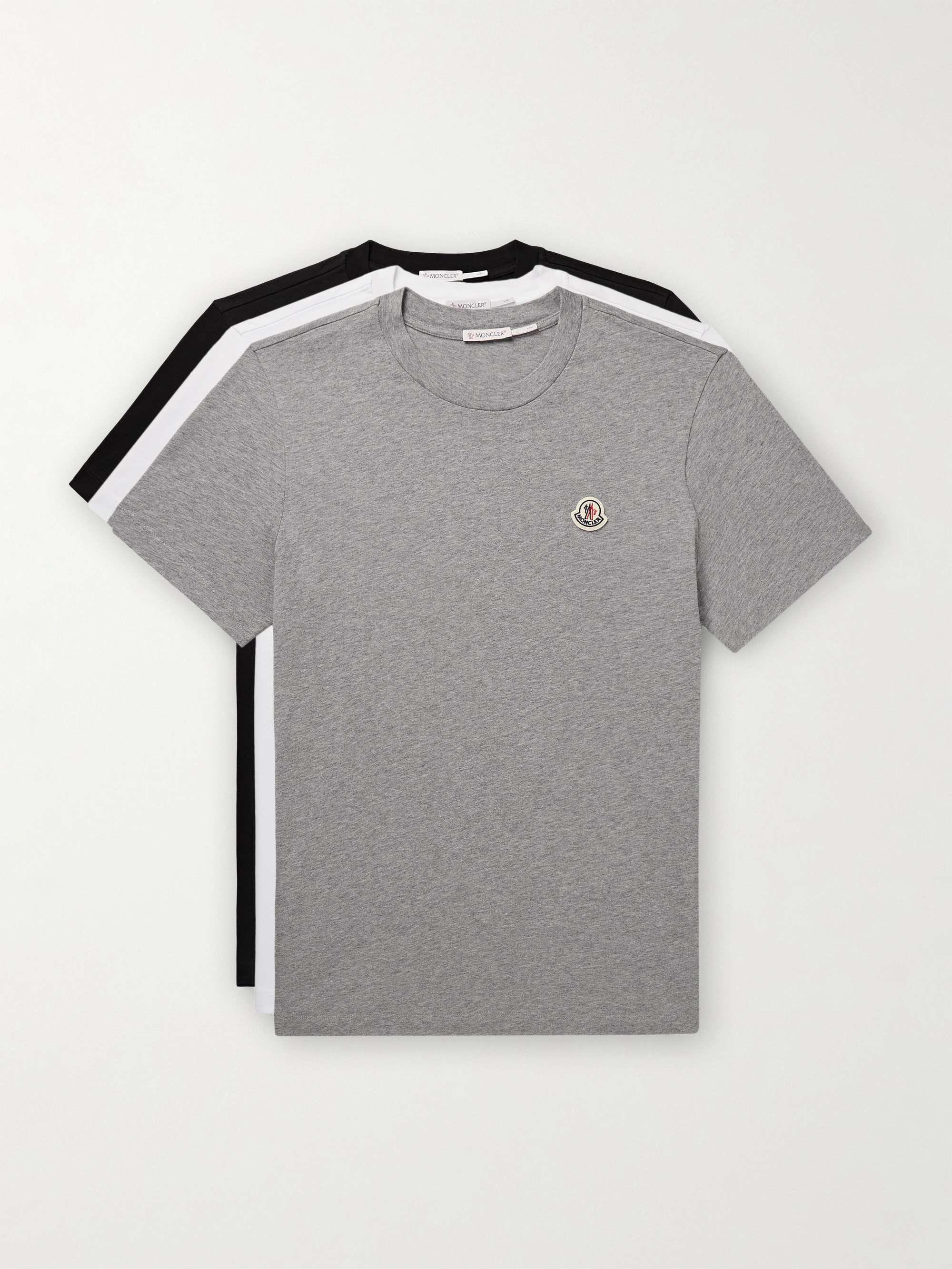 JIL SANDER Set of Three Organic Cotton-Jersey T-Shirts for