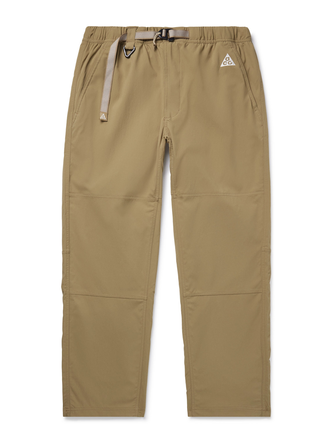 Nike Acg Straight-leg Belted Logo-embroidered Shell Trousers