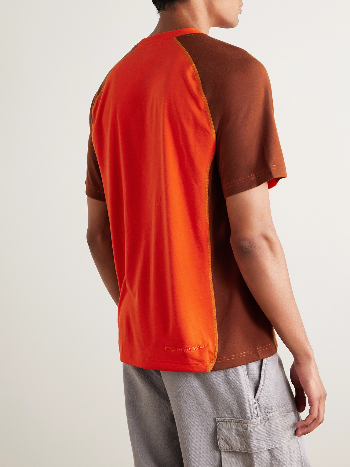 Nike Men's  Acg "goat Rocks" Dri-fit Adv Uv Short-sleeve Shirt In Orange