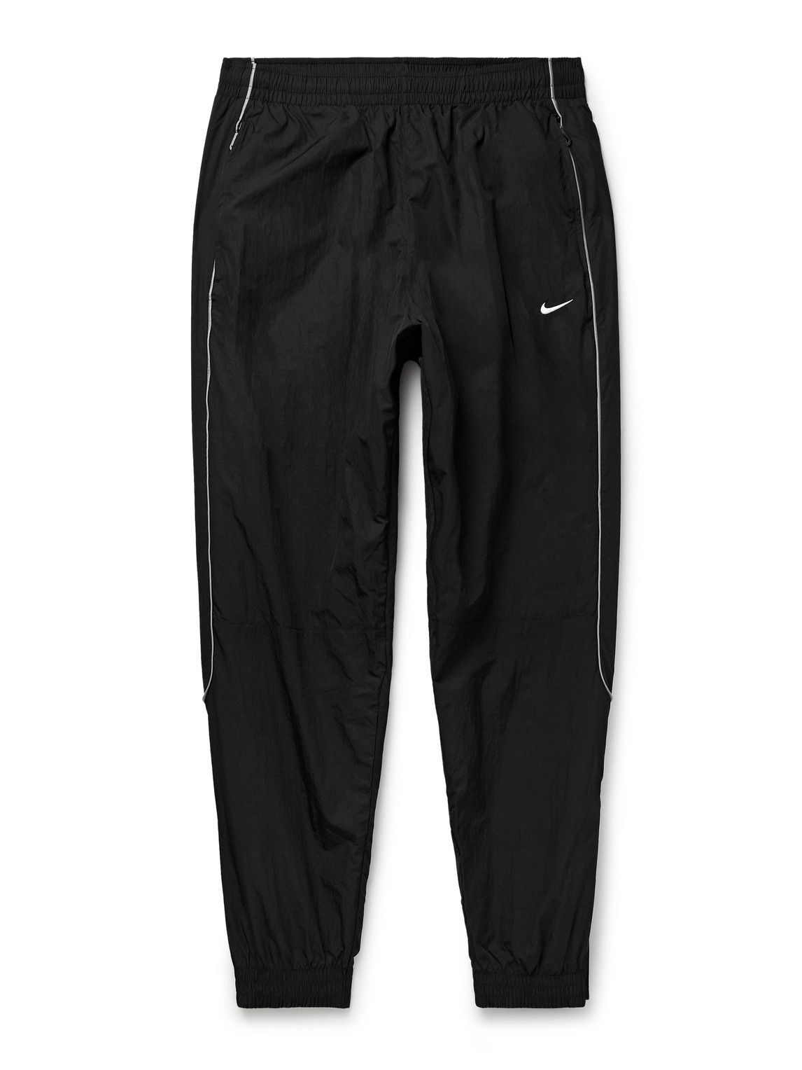 Solo Swoosh Logo-Embroidered Nylon Track Pants