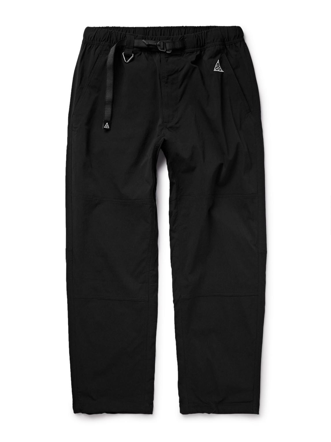Nike Acg Straight-leg Belted Logo-embroidered Shell Trousers