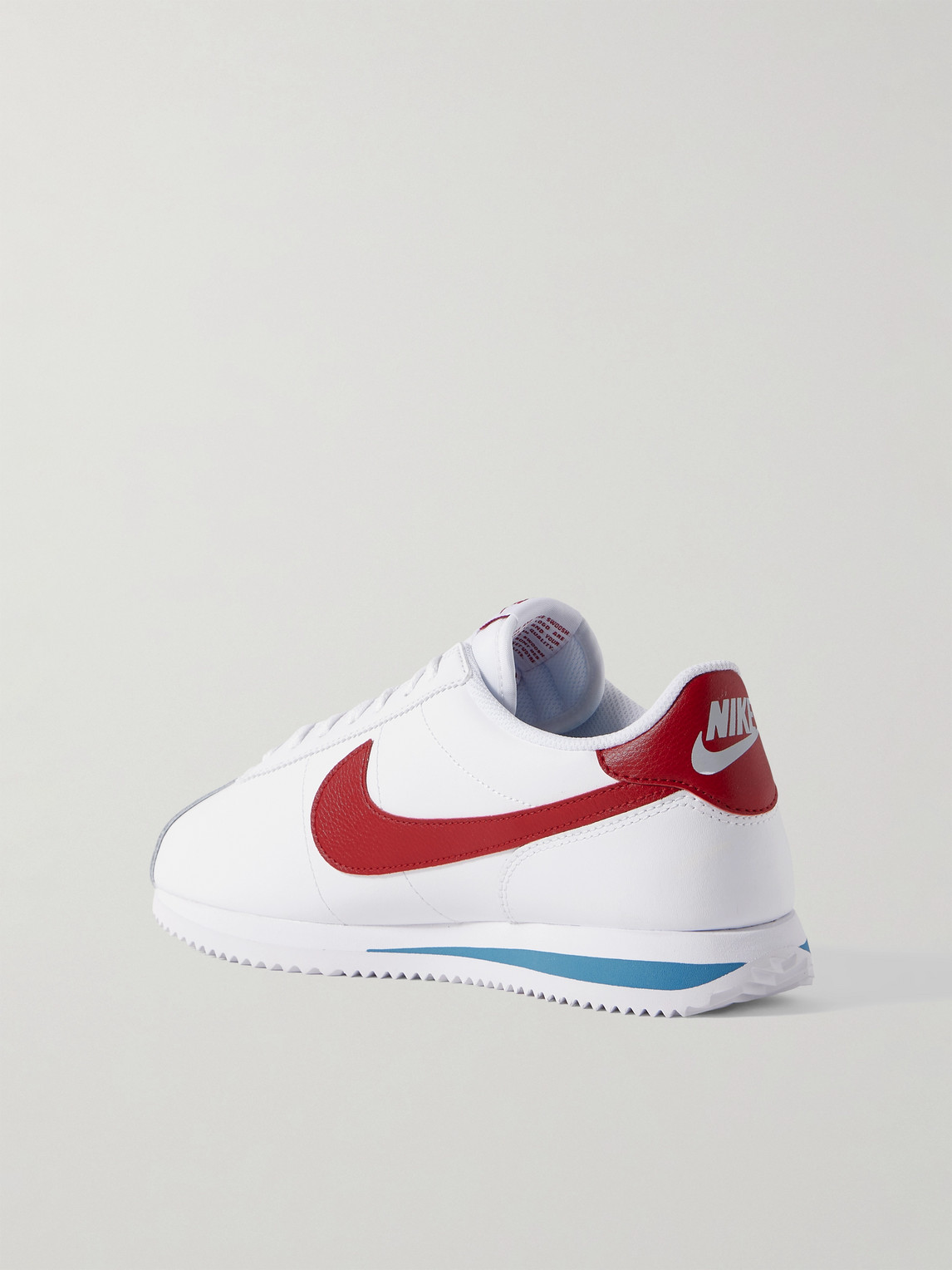 Nike Cortez Sneakers In White And Red In White