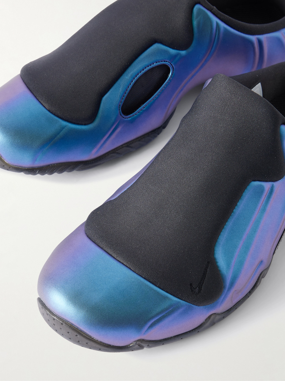 Nike Clogposite Iridescent Tpu And Shell Slip-on Sneakers In Blue