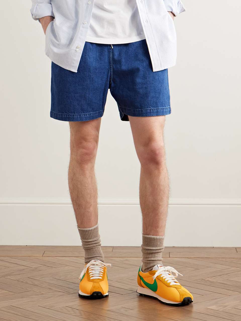 Nike LD-1000 mesh and leather sneakers