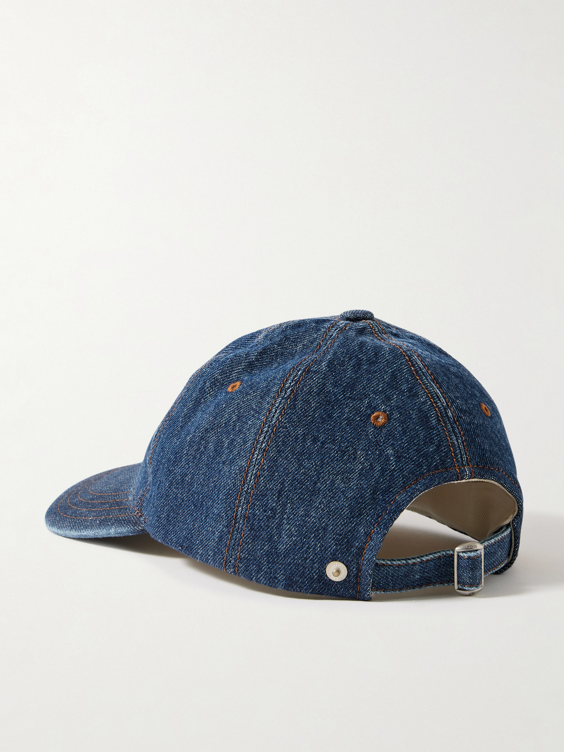 Shop Loewe Paula's Ibiza Appliquéd Logo-embroidered Denim Baseball Cap