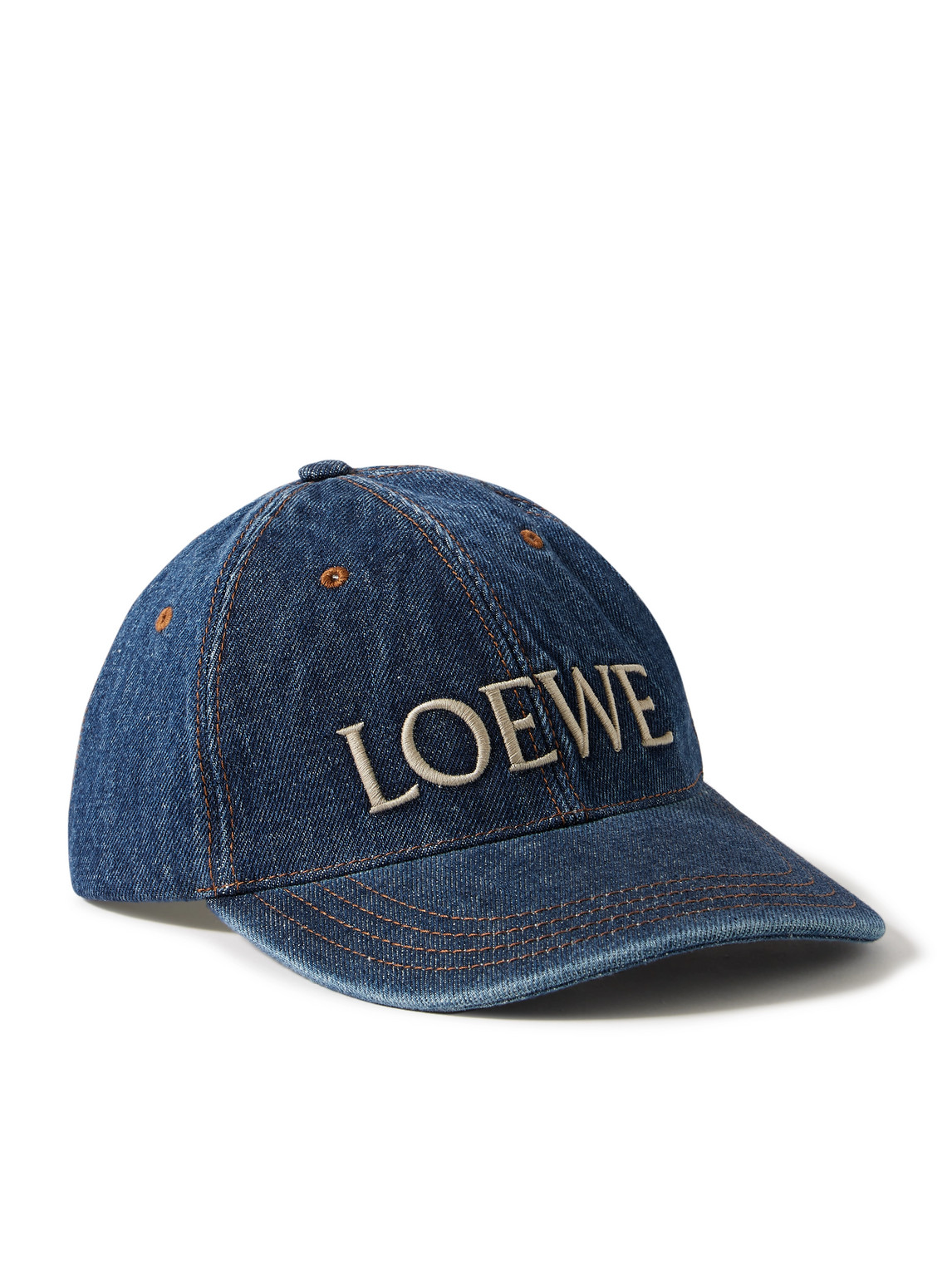 Loewe Paula's Ibiza Appliquéd Logo-embroidered Denim Baseball Cap