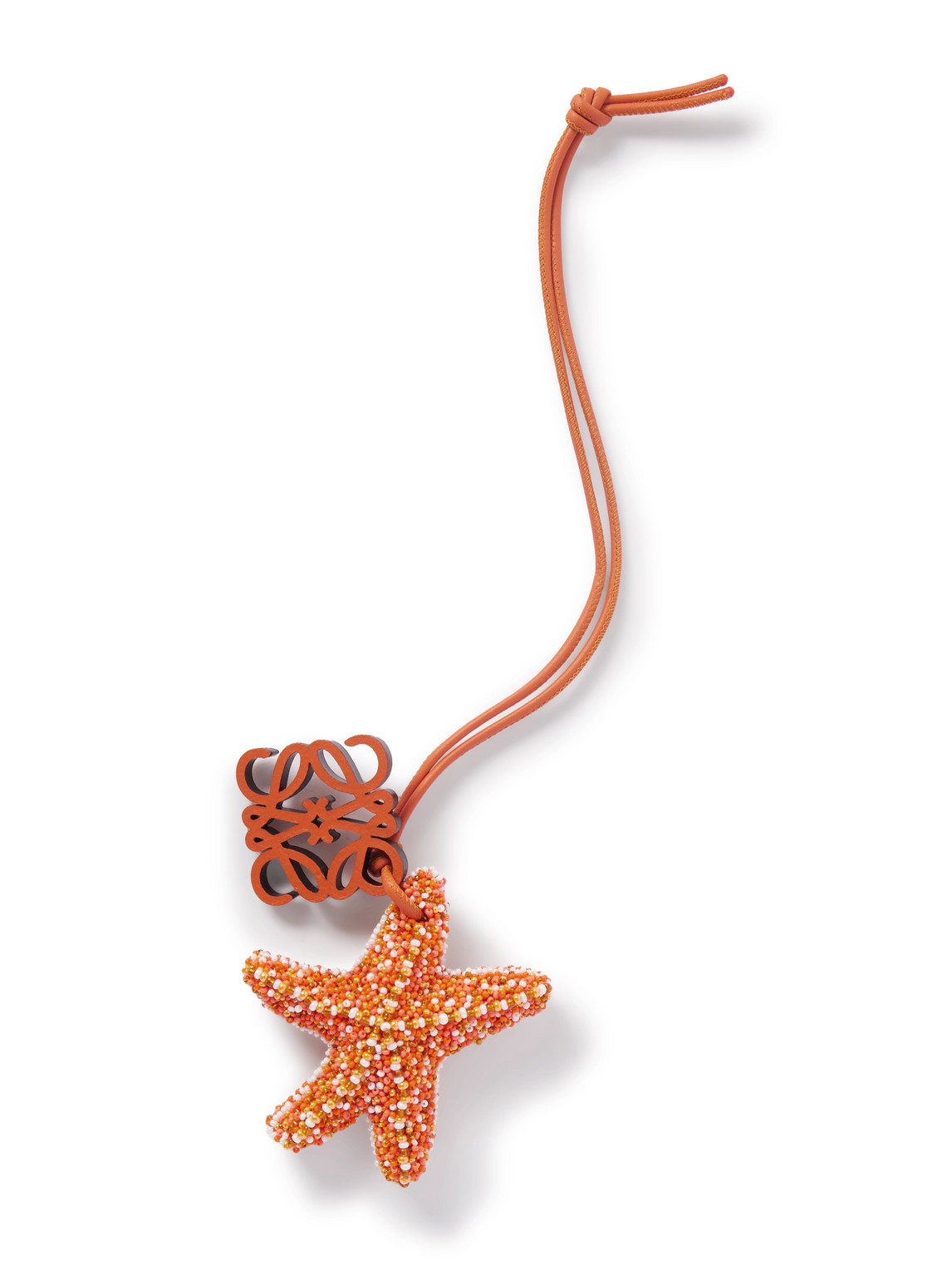 Paula's Ibiza Star Anagram Beaded Leather Charm