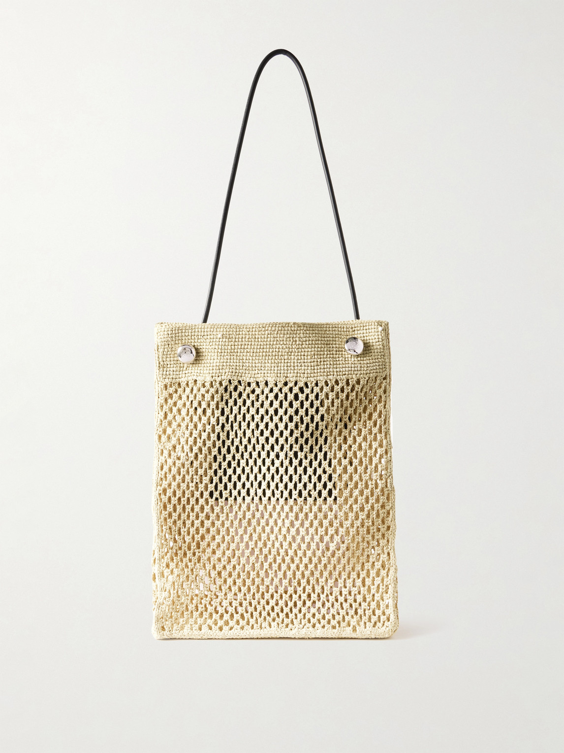 Loewe Paula's Ibiza Leather-trimmed Raffia Tote Bag In Neutrals