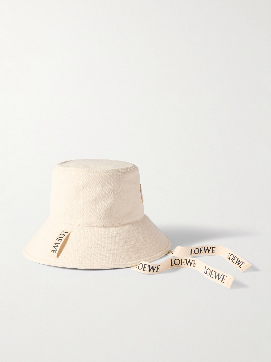 Shop Loewe Paula's Ibiza Logo-appliquèd Cotton-canvas Bucket Hat