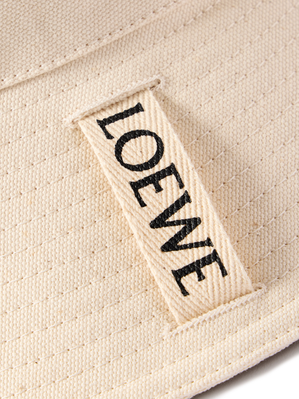 Shop Loewe Paula's Ibiza Logo-appliquèd Cotton-canvas Bucket Hat