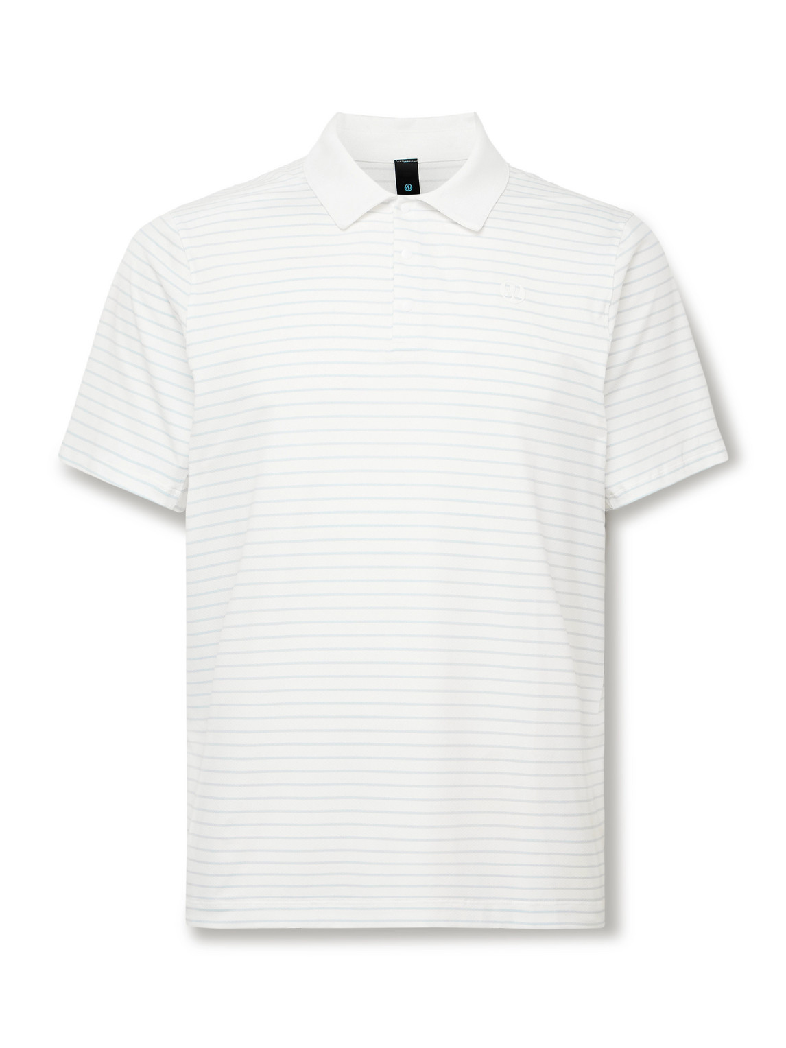 Lululemon Logo-appliquéd Striped Recycled-jersey Polo Shirt