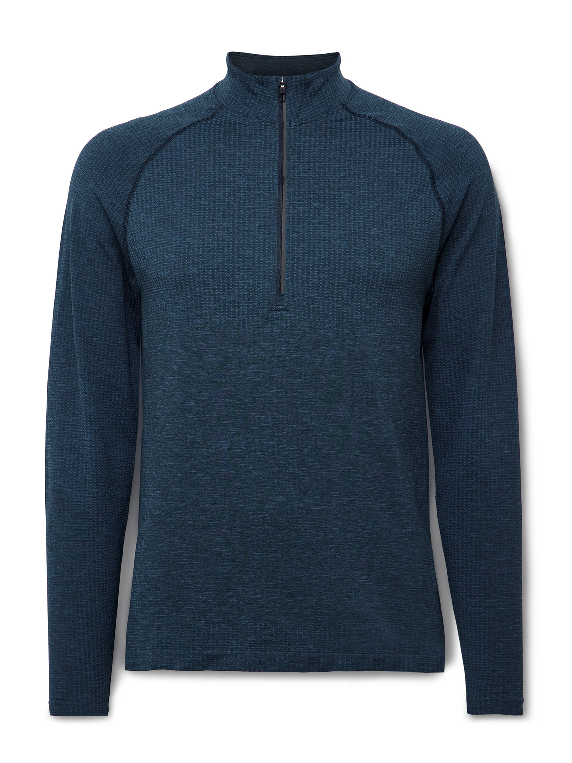 Lululemon Metal Vent Tech Slim-fit Stretch-jersey Half-zip Top In Blue
