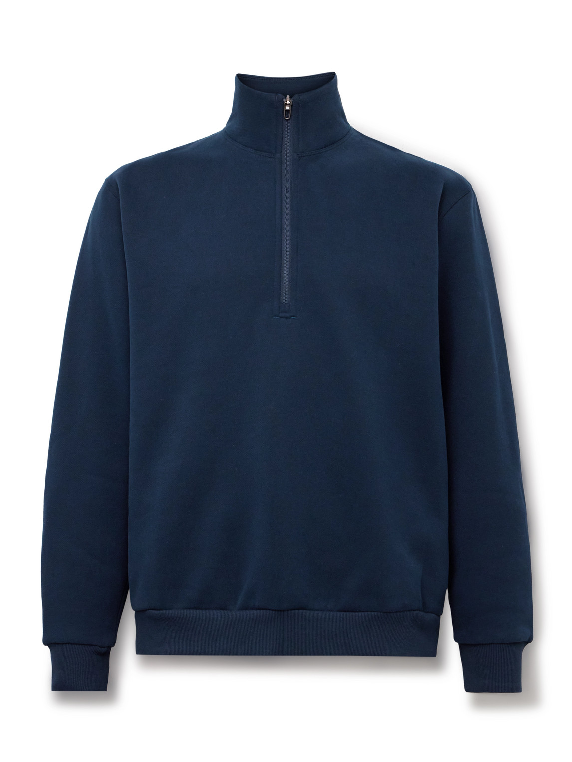 Lululemon Steady State Cotton-blend Jersey Half-zip Sweatshirt