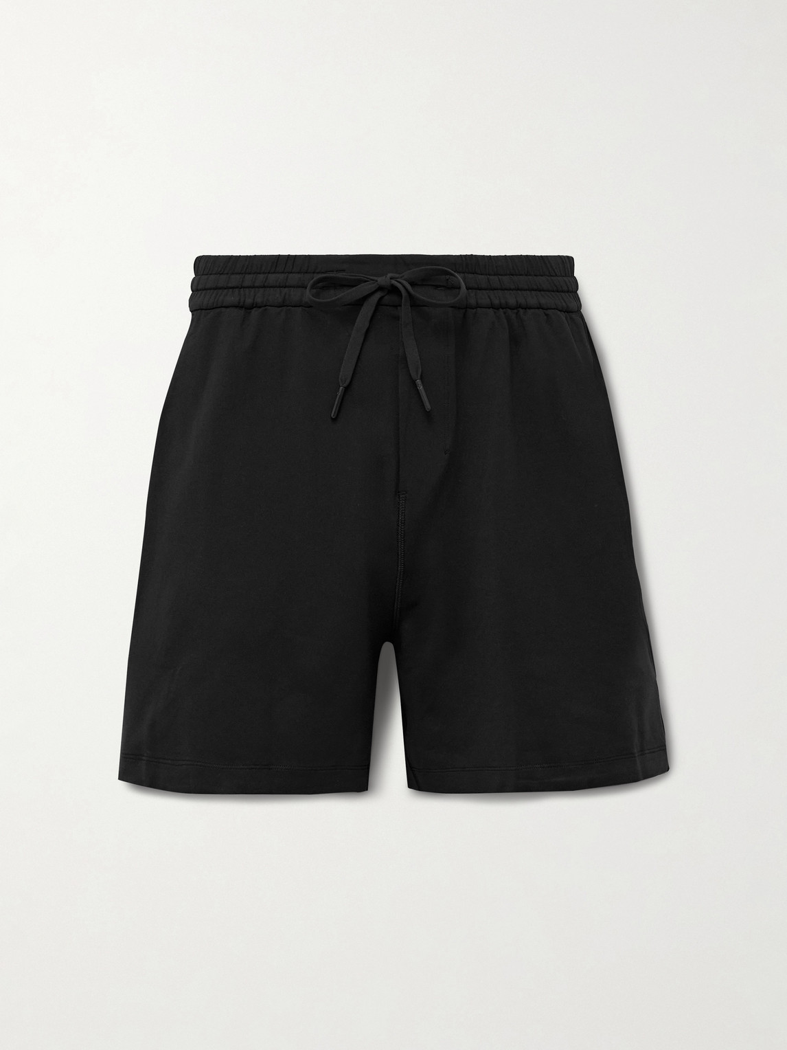 Straight-Leg Stretch Recycled-Jersey Drawstring Shorts