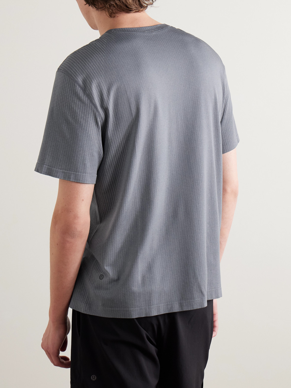 Lululemon Metal Vent Tech Stretch-jersey T-shirt In Gray