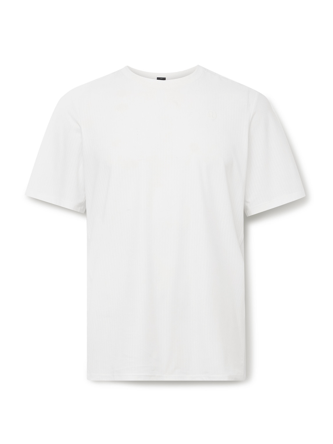 LULULEMON LOGO-PRINT RECYCLED-MESH TENNIS T-SHIRT