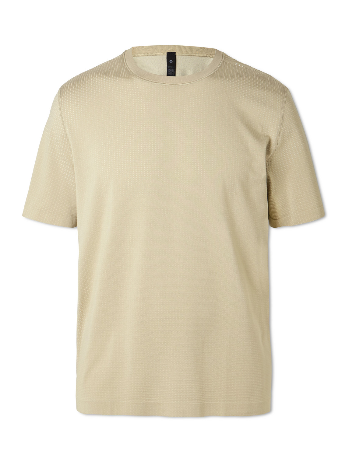 Lululemon Metal Vent Tech Stretch-jersey T-shirt In Neutrals