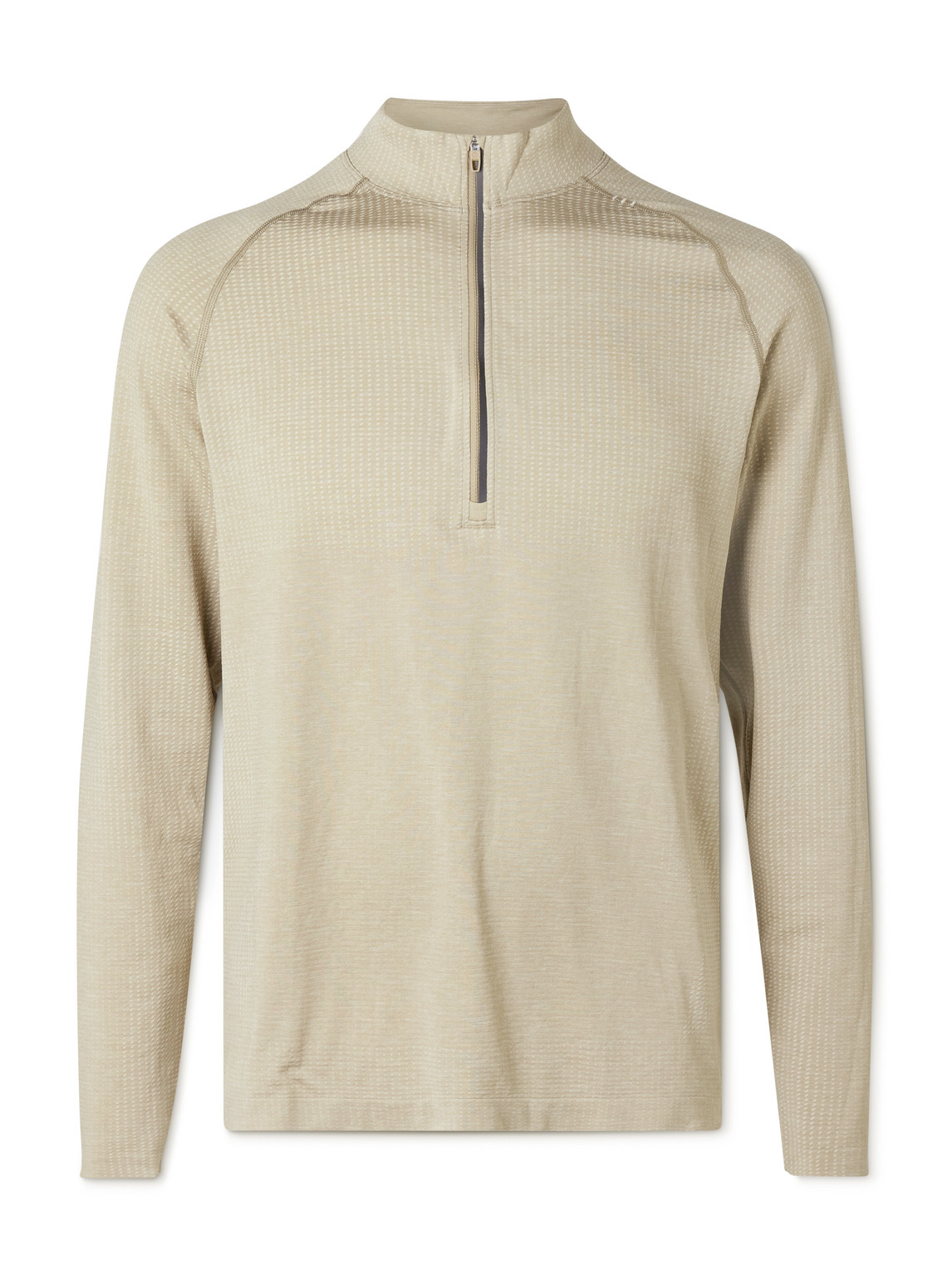 Lululemon Metal Vent Tech 2.5 Slim-fit Stretch-jersey Half-zip Top In Neutrals
