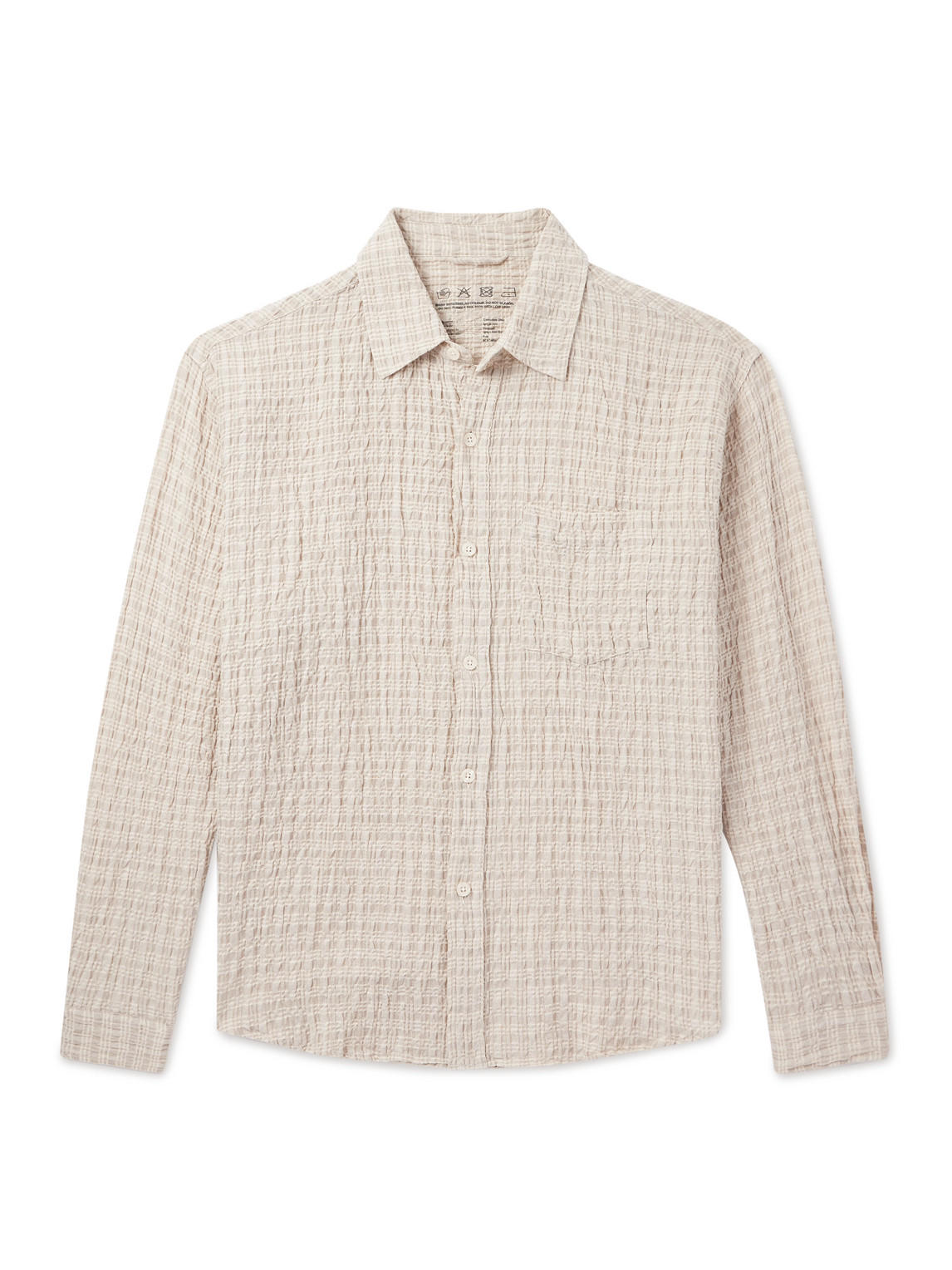 Executive Cotton and Linen-Blend Seersucker Shirt