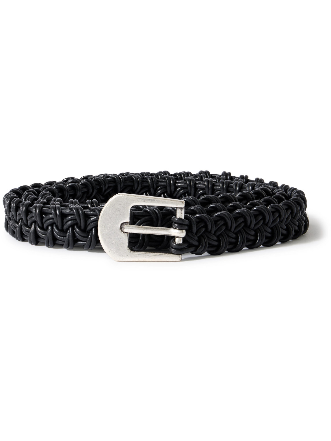 2cm Braided Leather Belt