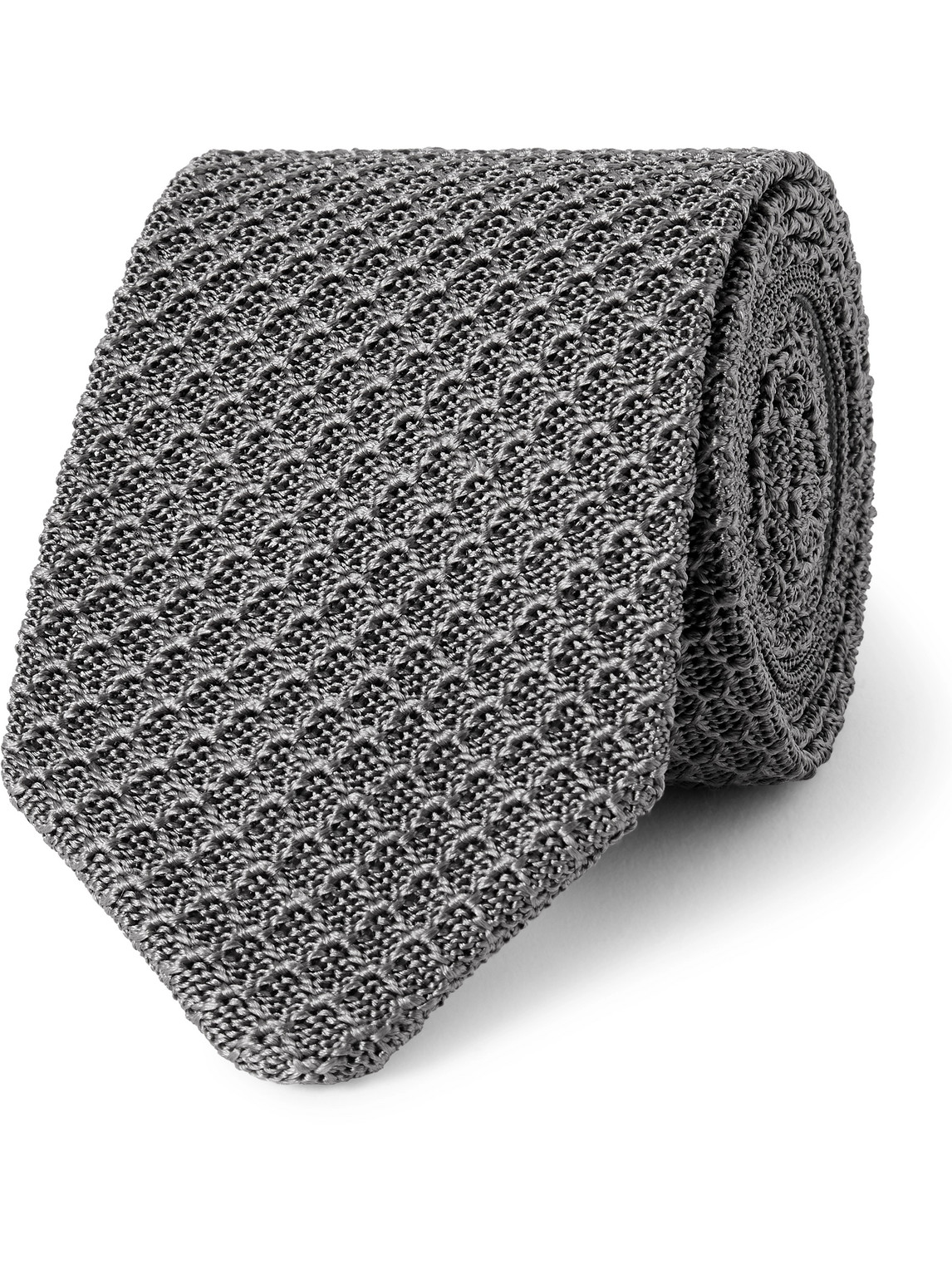 7cm Honeycomb-Knit Silk Tie