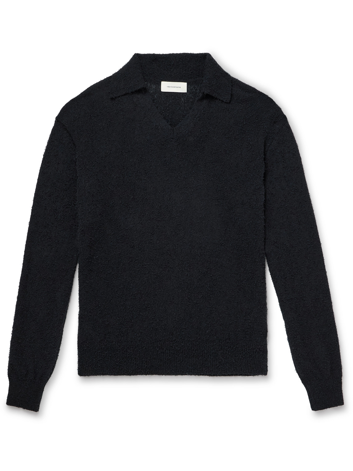 Textured Organic Cotton-Blend Sweater