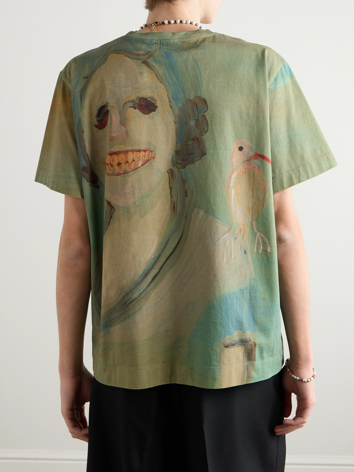 大人エレガント【Simone Rocha】コットンジャージーTシャツ ベーシックロゴプリント Tシャツ | AND ON JIONE STORE