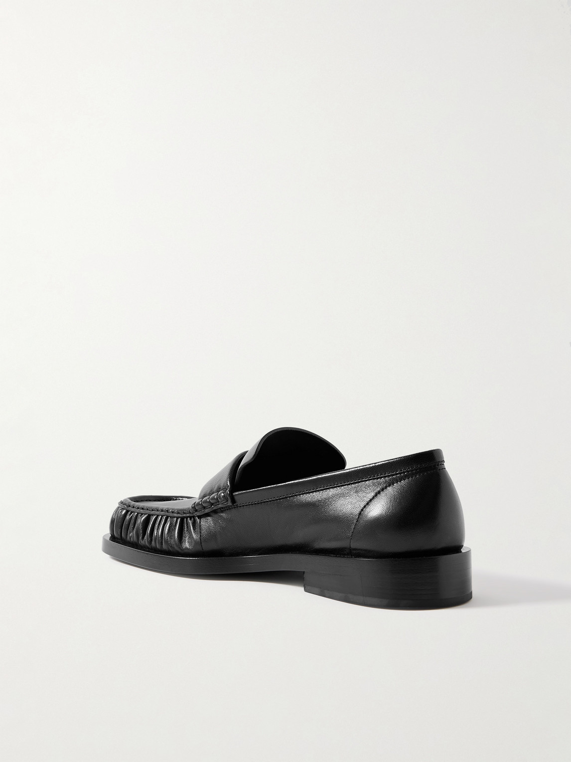 Jil Sander Leather Loafers In Black