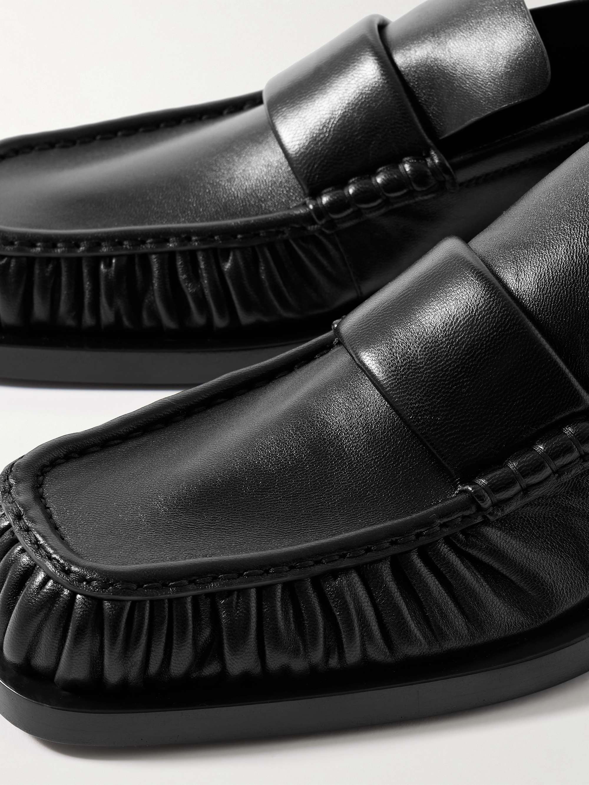 JIL SANDER レザー ペニーローファー | ミスターポーター
