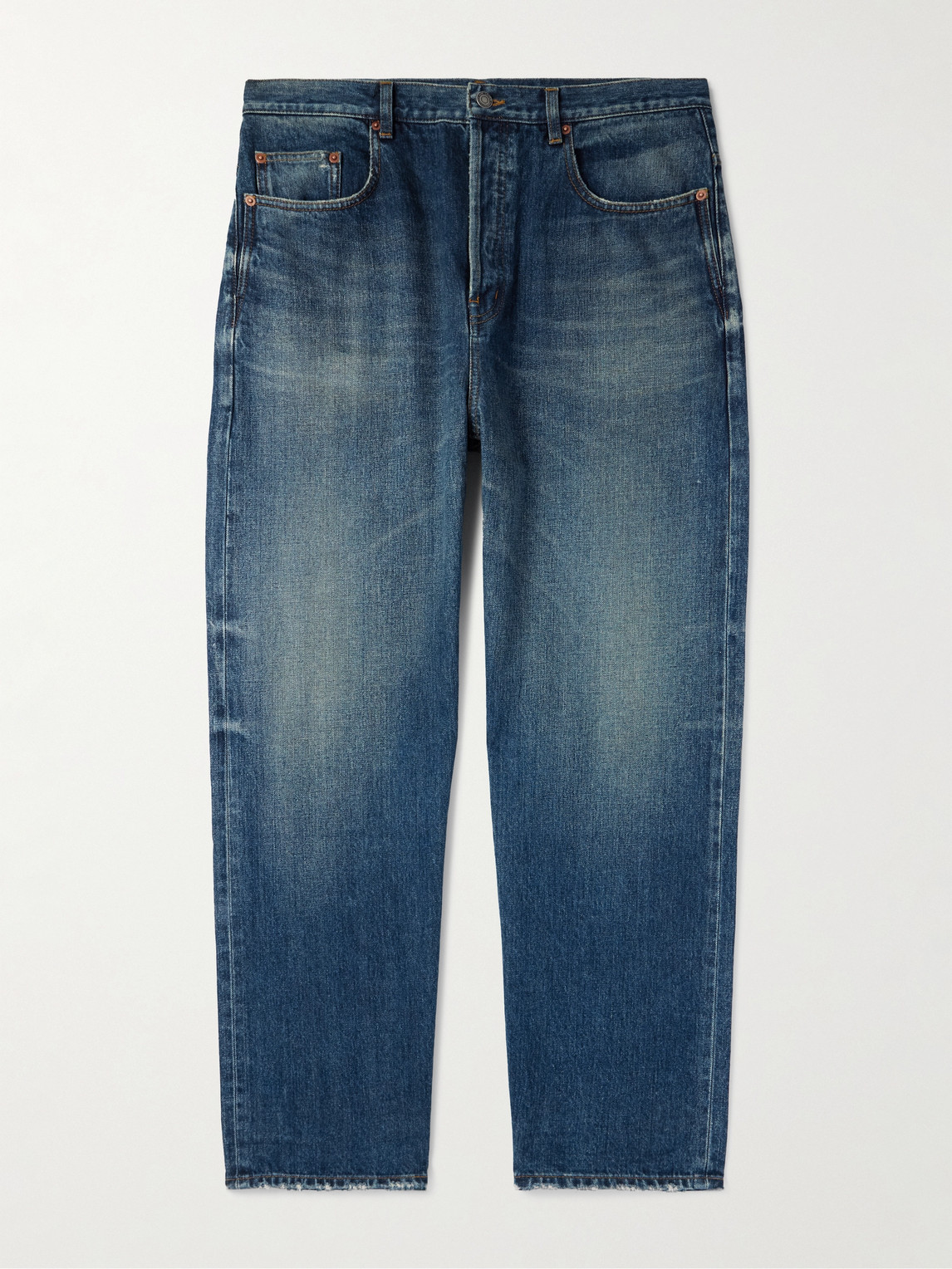 Saint Laurent Straight-leg Jeans In Blue