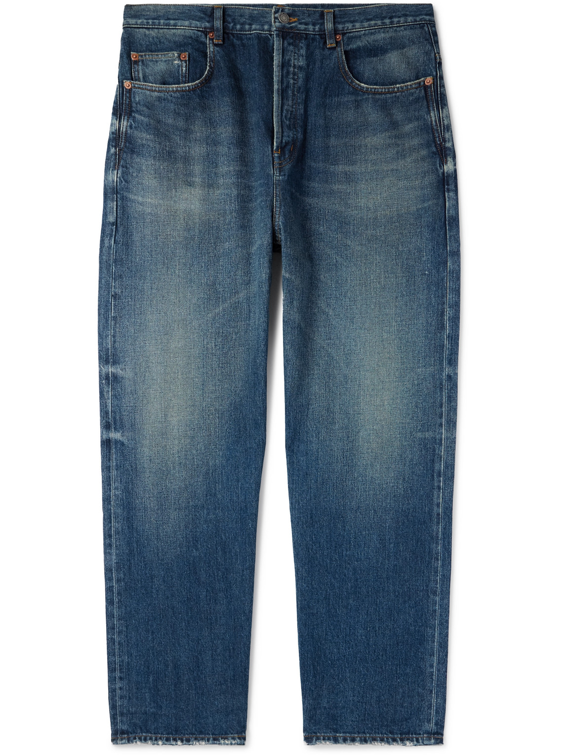 Saint Laurent Straight-leg Jeans In Blue