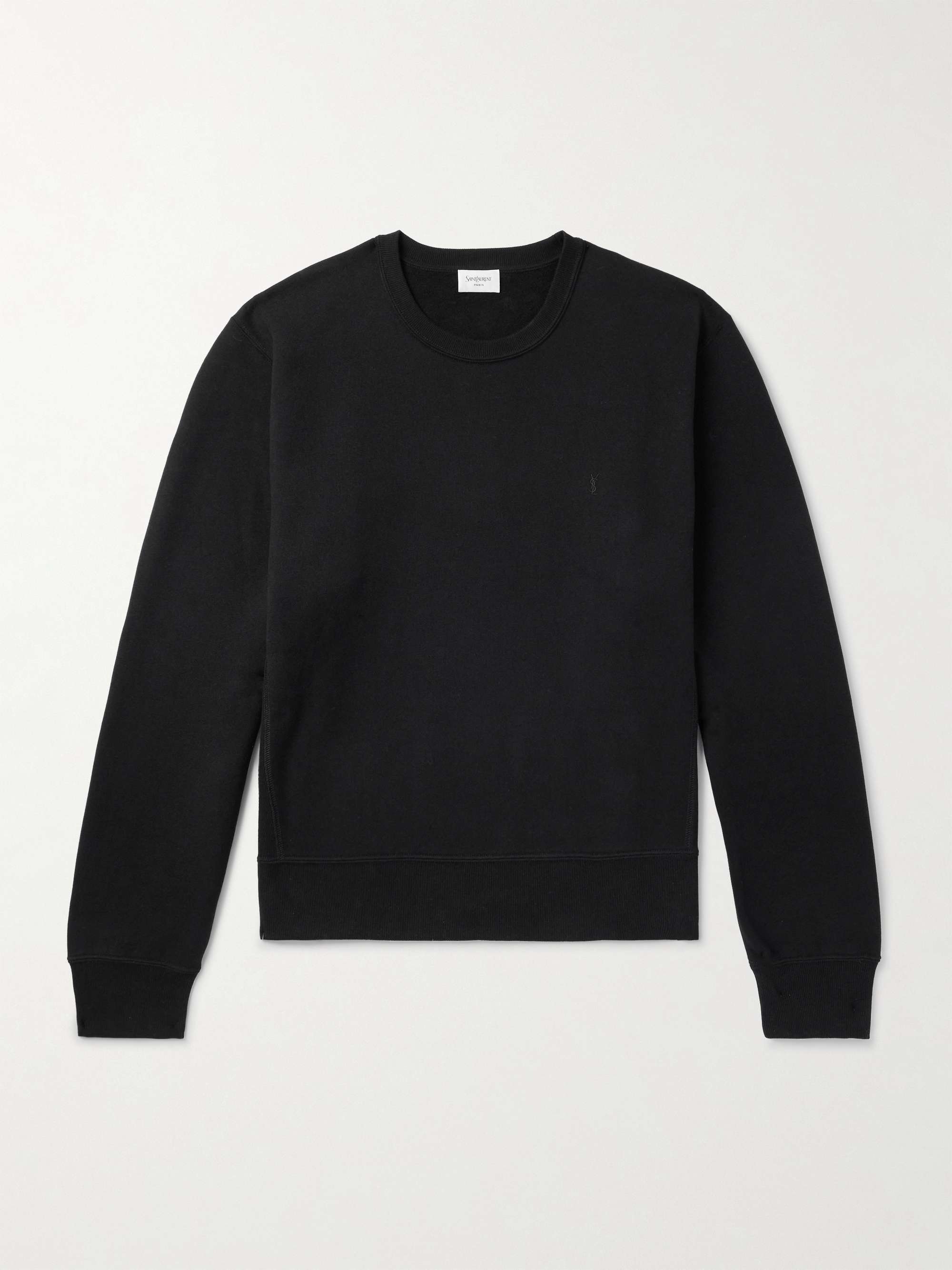 Sweatshirt aus Baumwoll Jersey mit Logostickerei