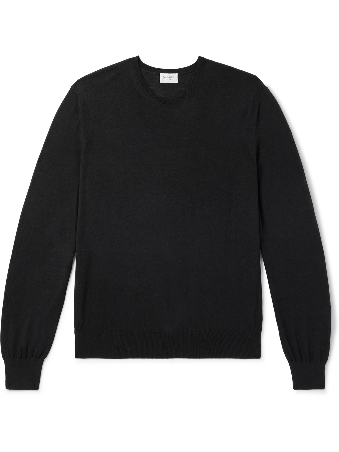Saint Laurent Wool Sweater In Black