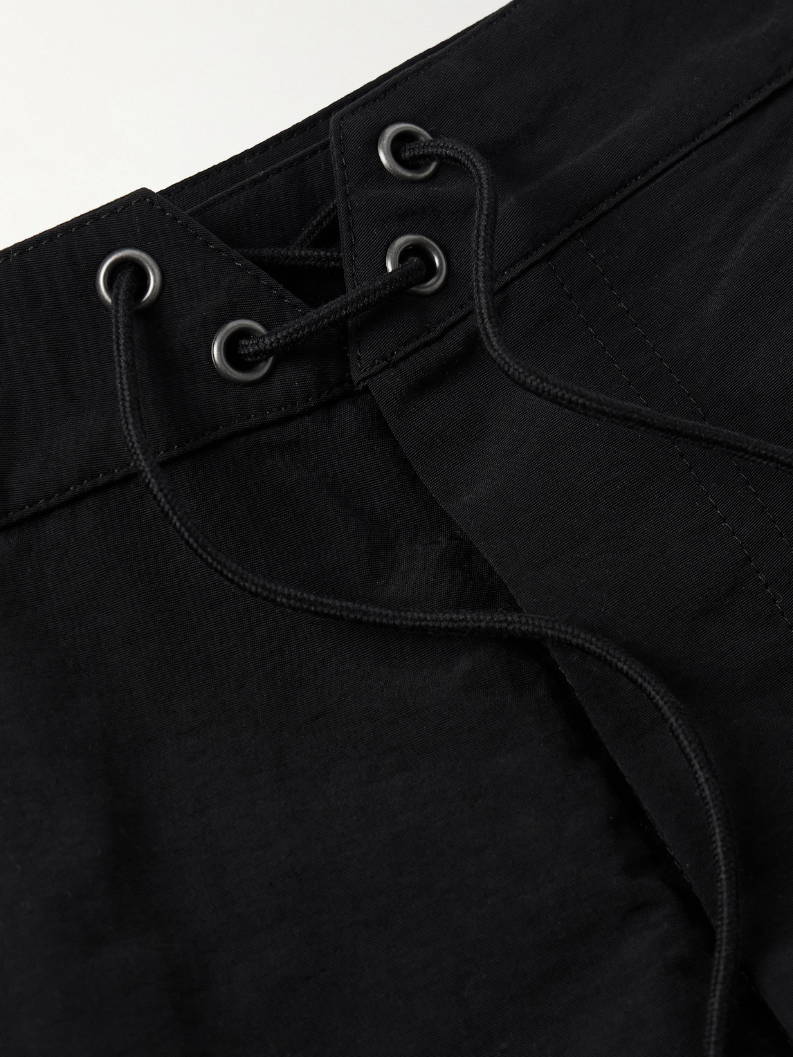 Saint Laurent Slim-fit Short-length Swim Shorts In Black