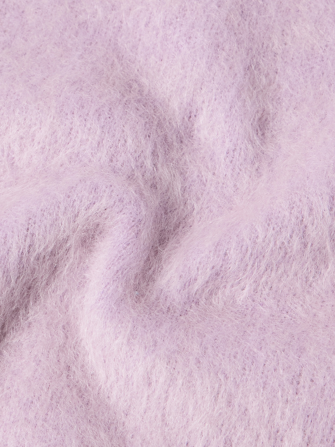 Saint Laurent Slim-fit Mohair-blend Sweater In Purple