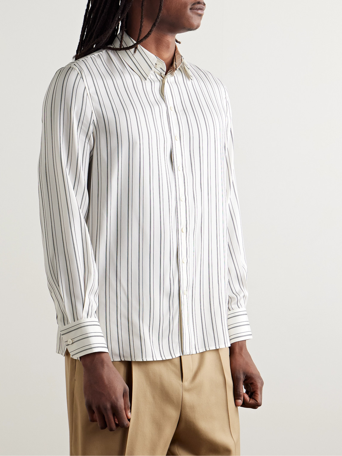 Saint Laurent Cassandre Shirt And Blouse White In White