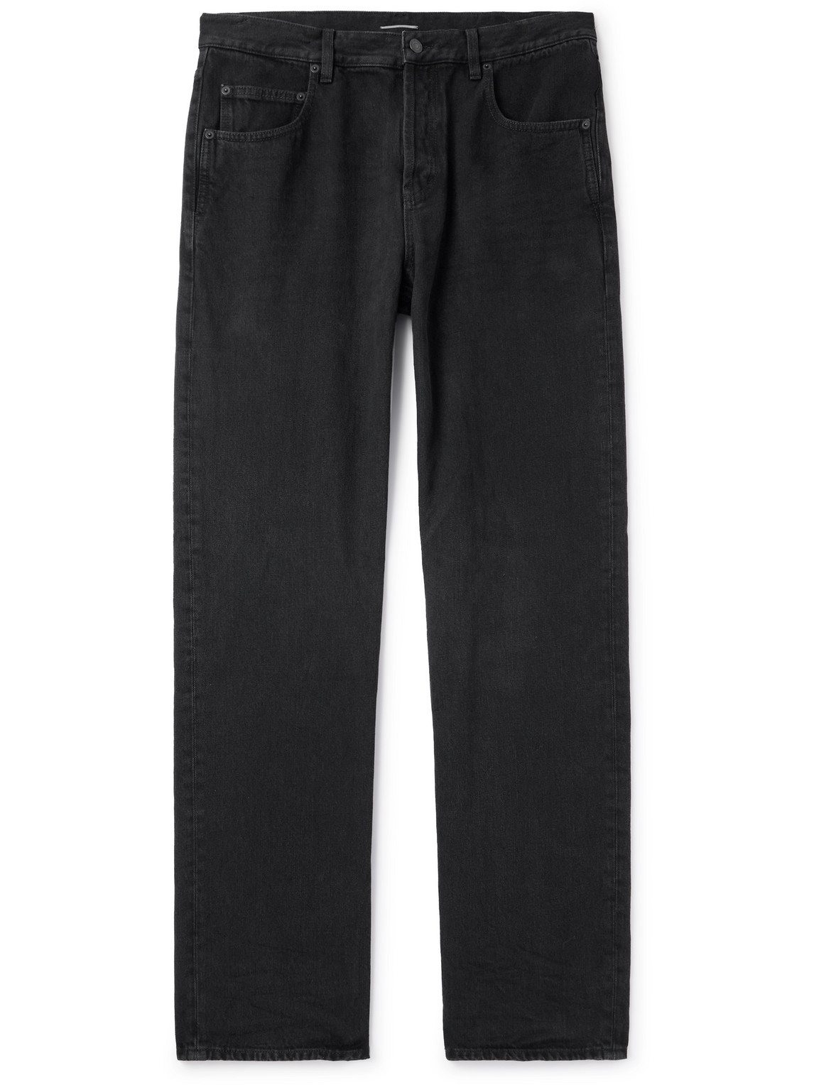 Saint Laurent Straight-leg Jeans In Black