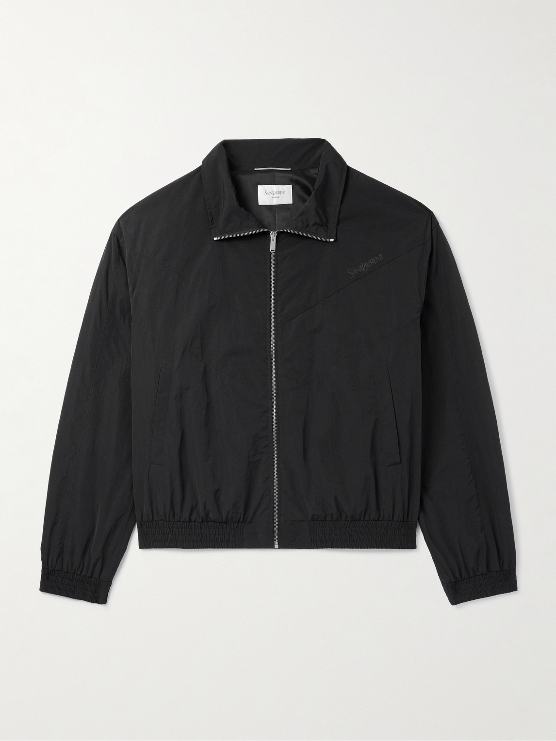 Saint Laurent Logo-Embroidered Shell Bomber Jacket - Men