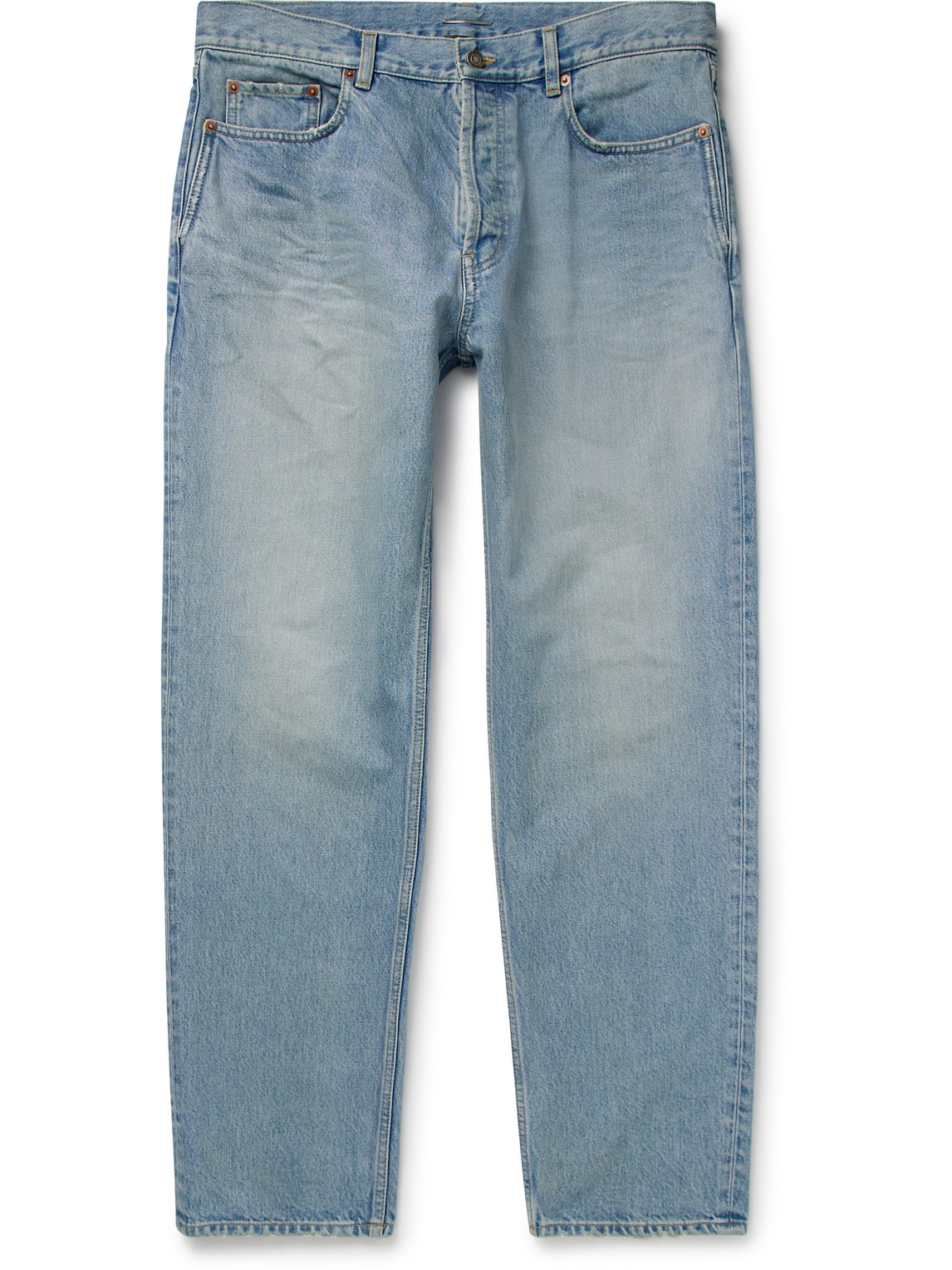 Saint Laurent Mick Straight-leg Jeans In Blue