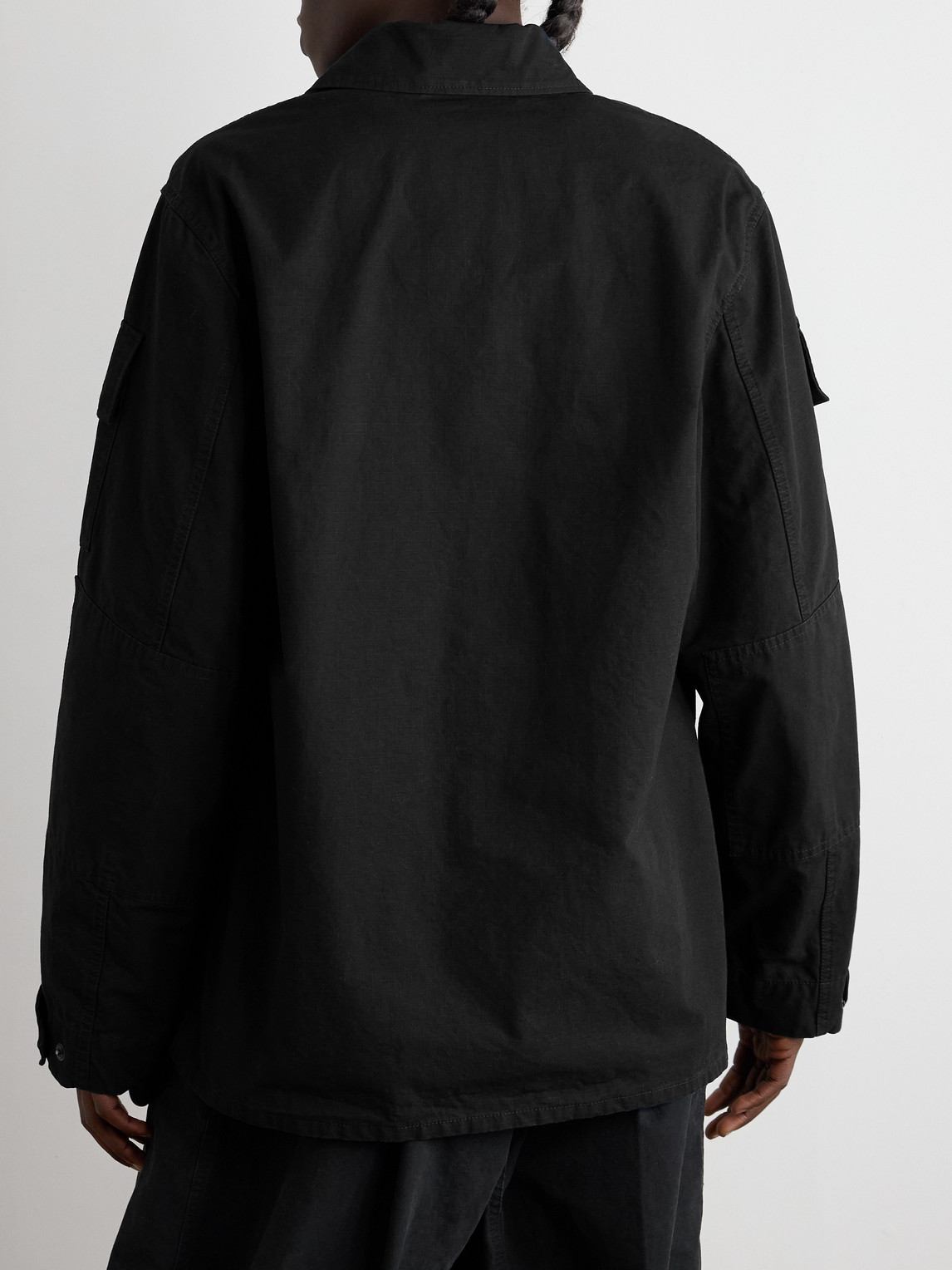  Balenciaga - Cotton-ripstop Overshirt - Men - Black - 38 
