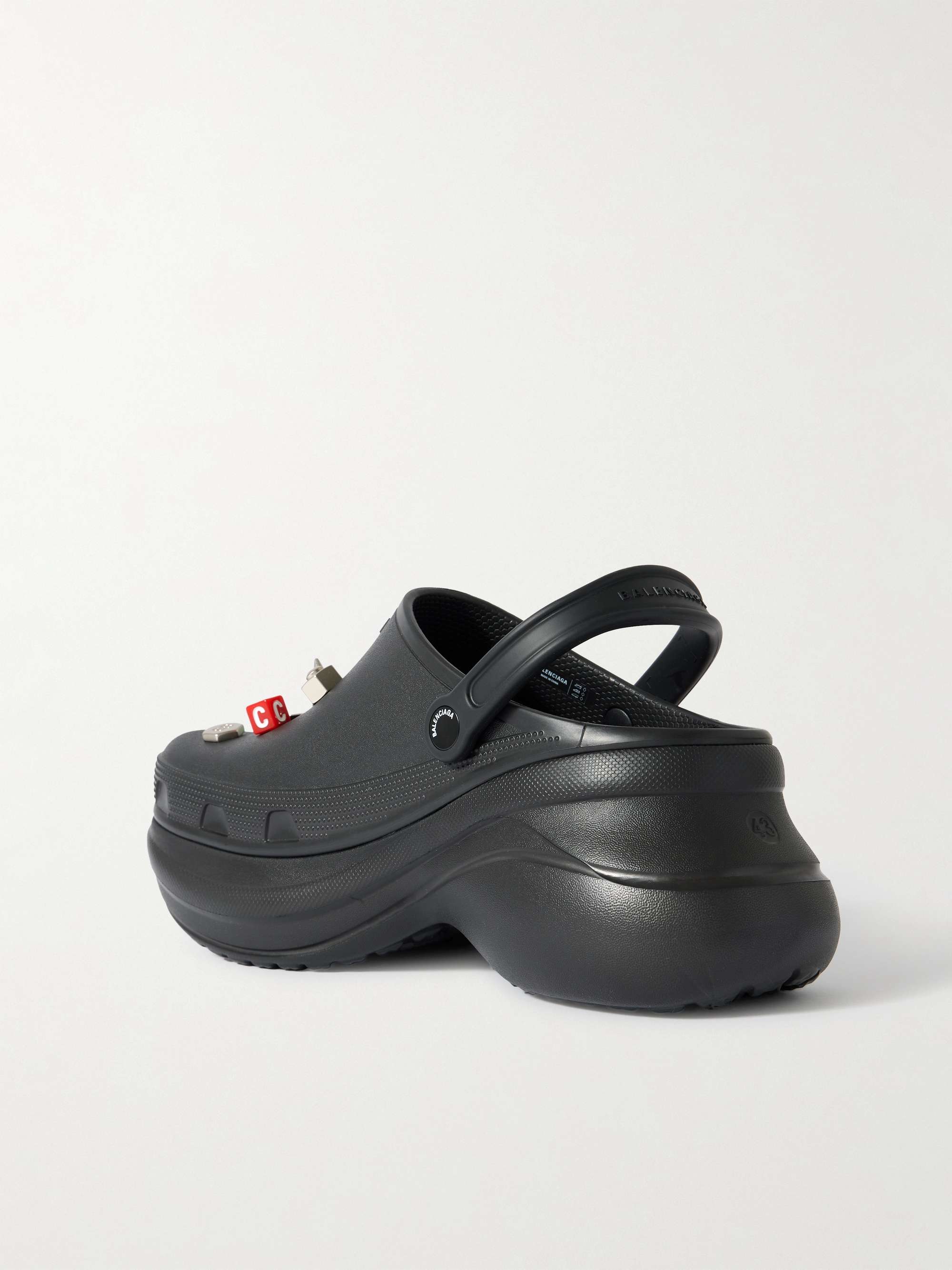 BALENCIAGA - 2025新作 BALENCIAGA CROCSミュール JIBBITZ 36の