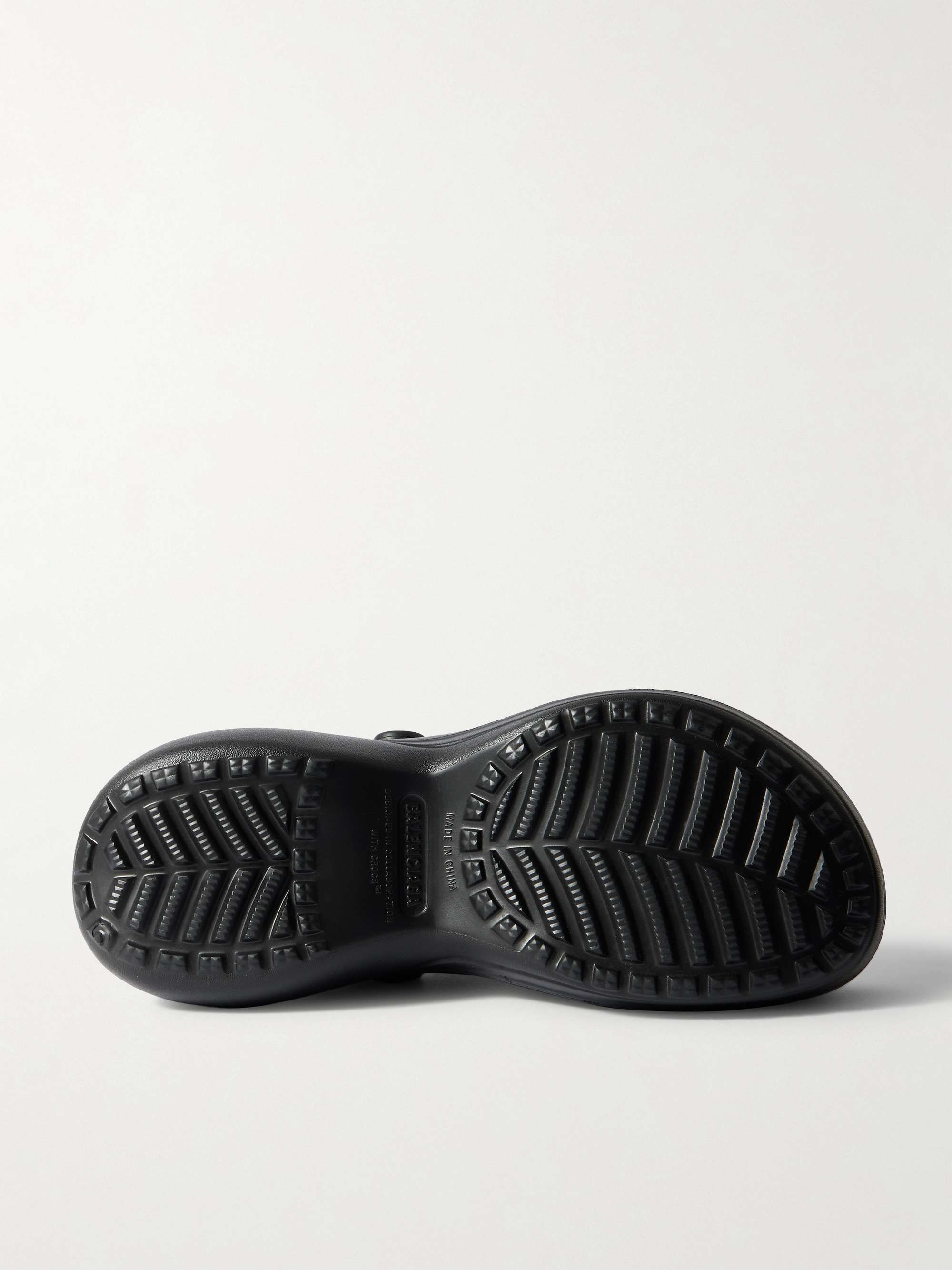 BALENCIAGA + Crocs™ Embellished Rubber Mules for Men | MR PORTER
