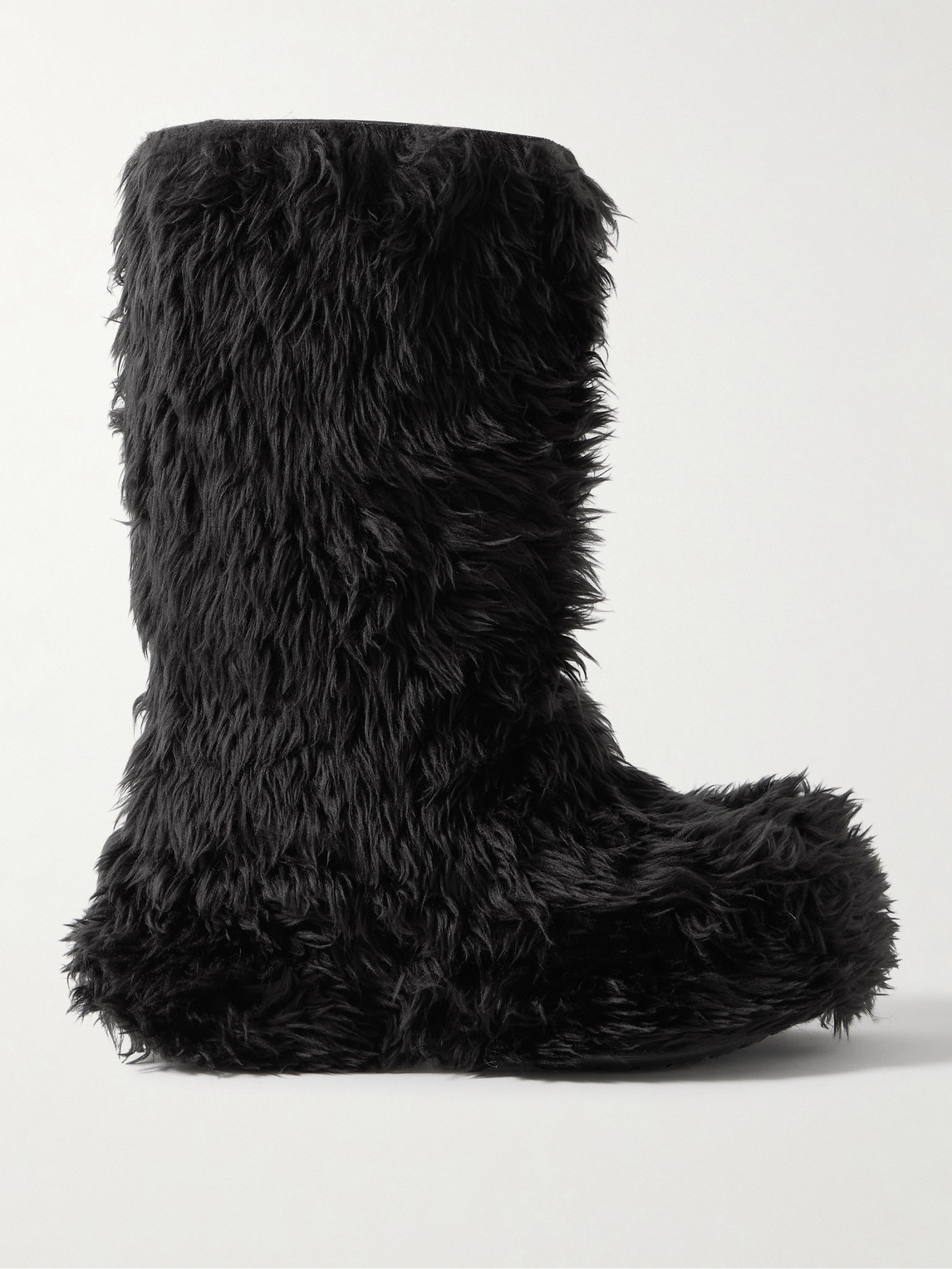 Balenciaga Crocs Faux Fur and Rubber Platform Boots - Men