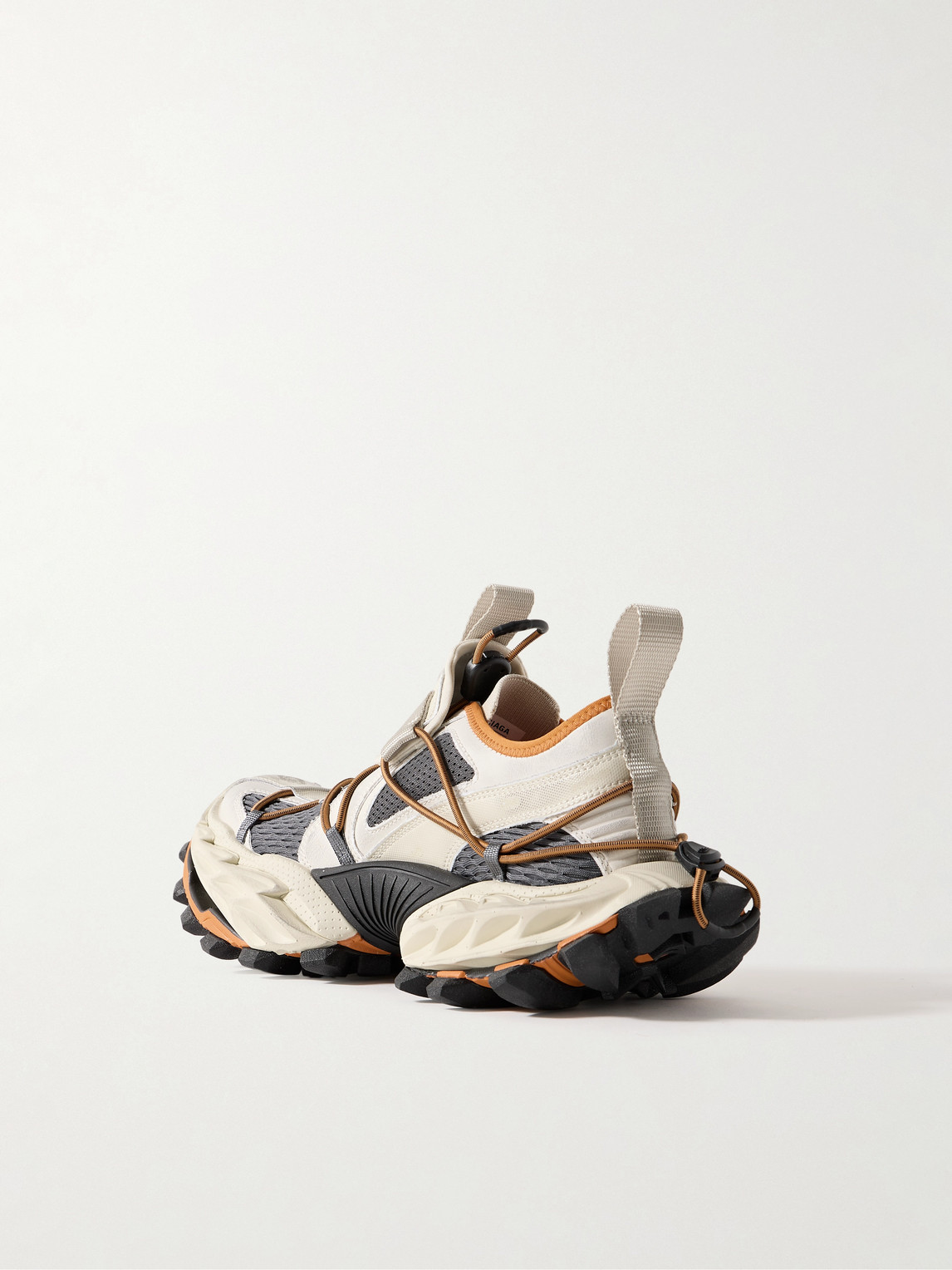 Balenciaga Multicolor Synthetic Leather And Mesh Hike Sneakers In Neutrals