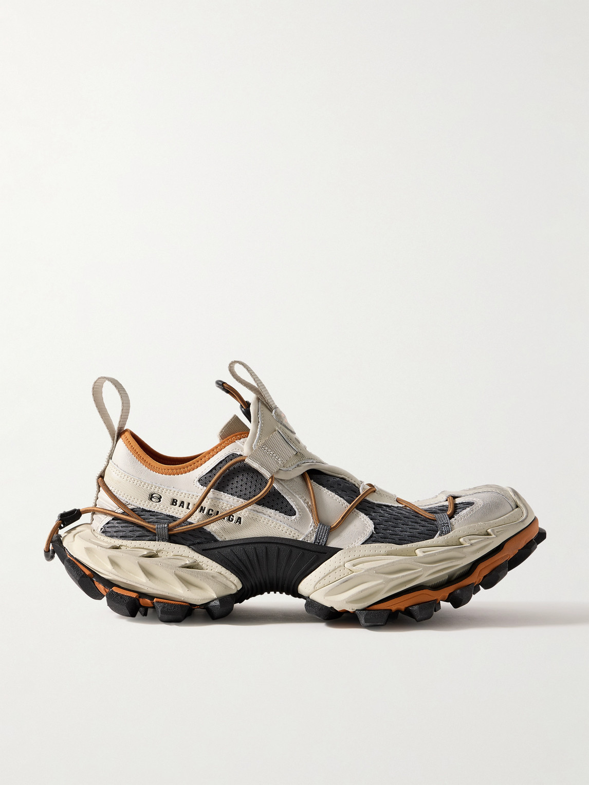 Balenciaga Hike Distressed Mesh Sneakers - Men