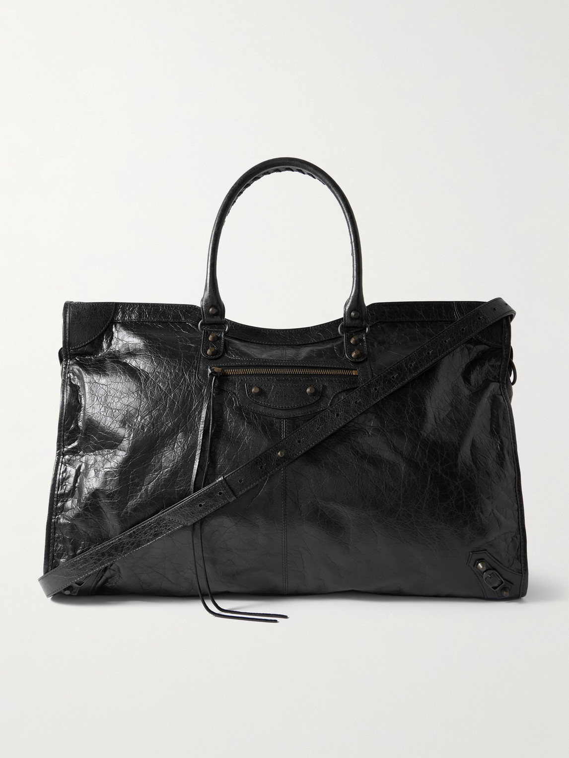 Balenciaga Le City Travel Arena Textured-Leather Tote Bag - Men
