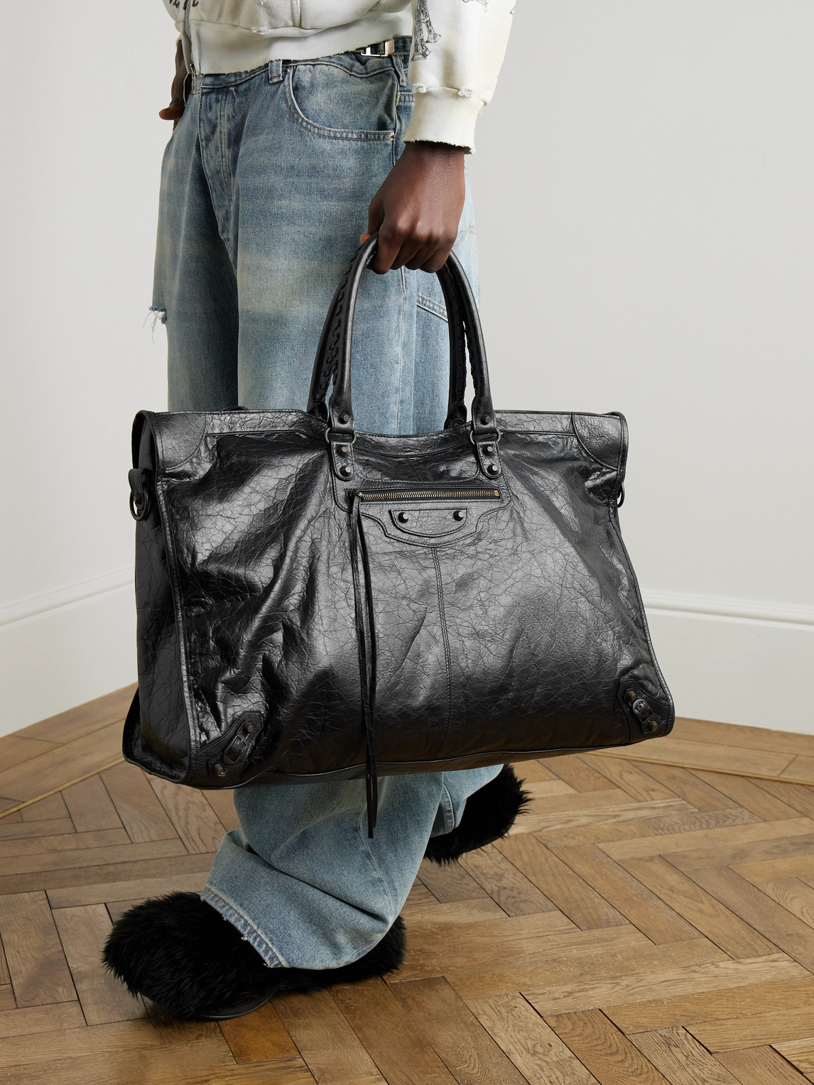 Le City Travel Arena Textured-Leather Tote Bag — 2