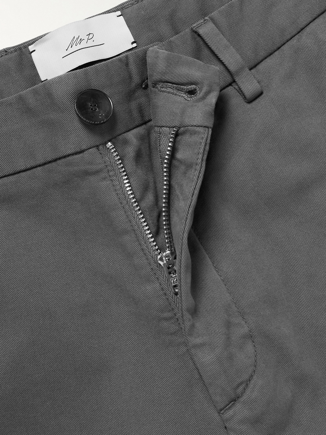 Mr P. - Samuel Straight-Leg Organic Cotton-Blend Twill Chinos
