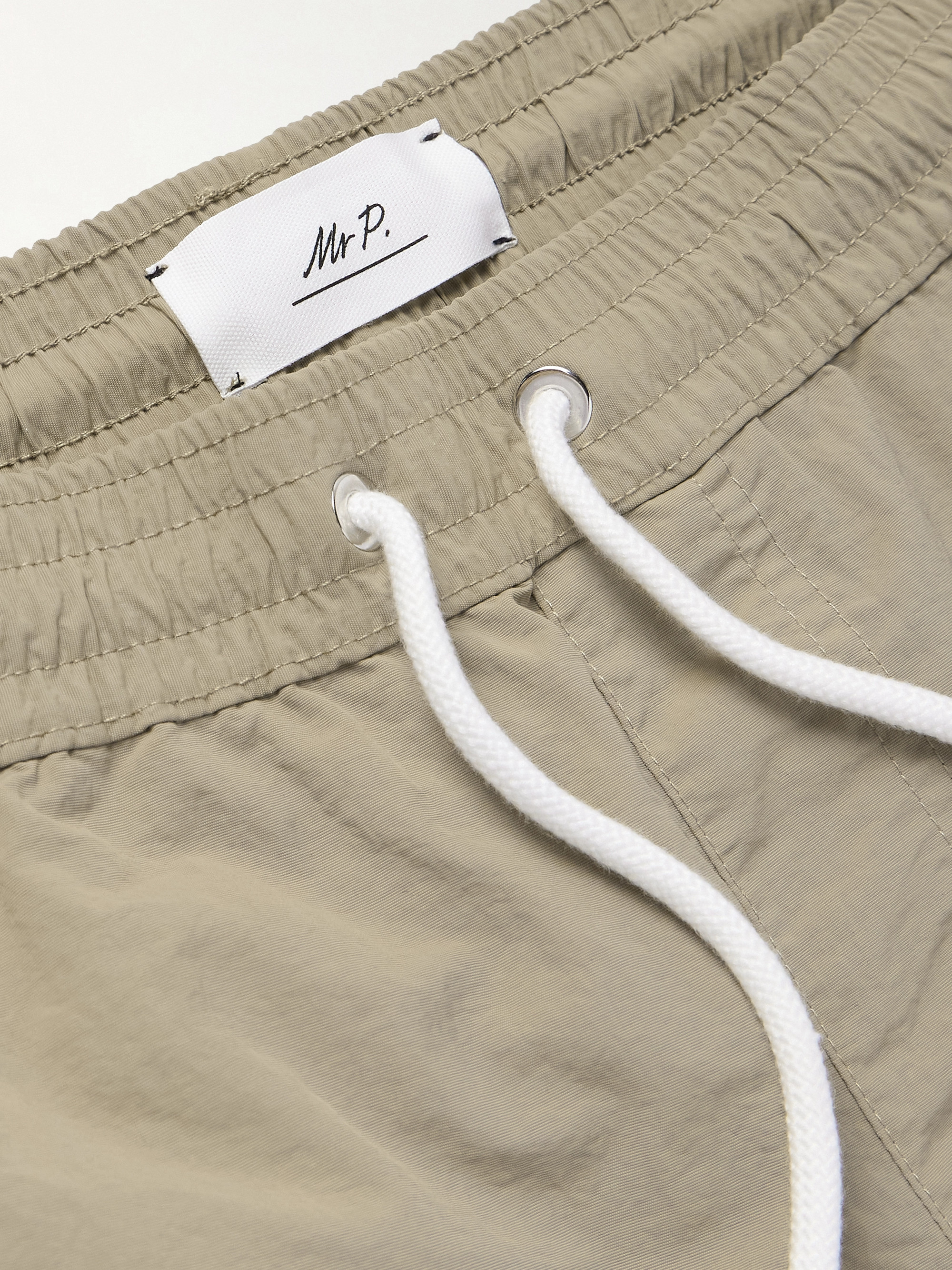 Straight-Leg Mid-Length Garment-Dyed Swim Shorts — Image 12